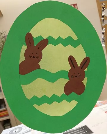 Osterhase zusammenkleben