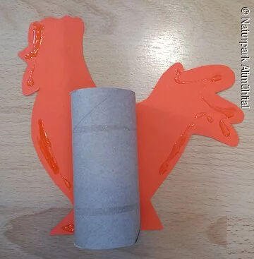 Huhn kleben 2 - Osterbasteln