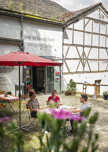 Biergarten des Römer und Bajuwaren Museums Kipfenberg Römer- und Bajuwarenmuseum